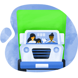 Moving truck illustration